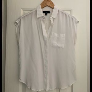 Banana republic white/ ivory blouse XS
